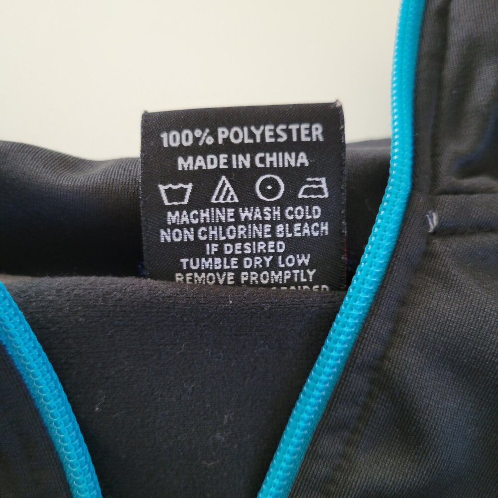 NBA Black and Blue Hornets Jacket - Picture 4 of 8